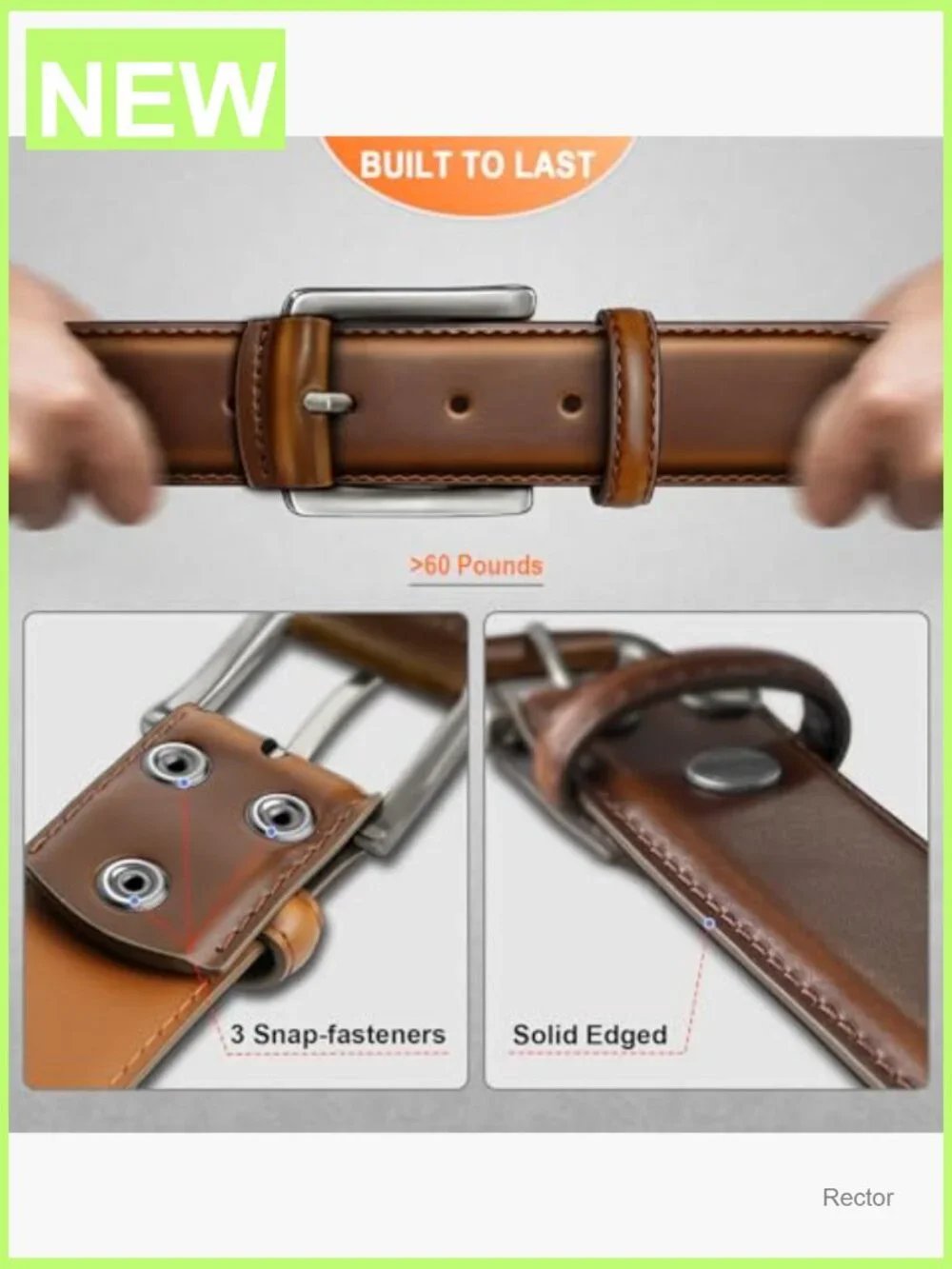 Genuine Leather Dress Casual Jean Belt Multi Pack Adjustable Fit 1.38